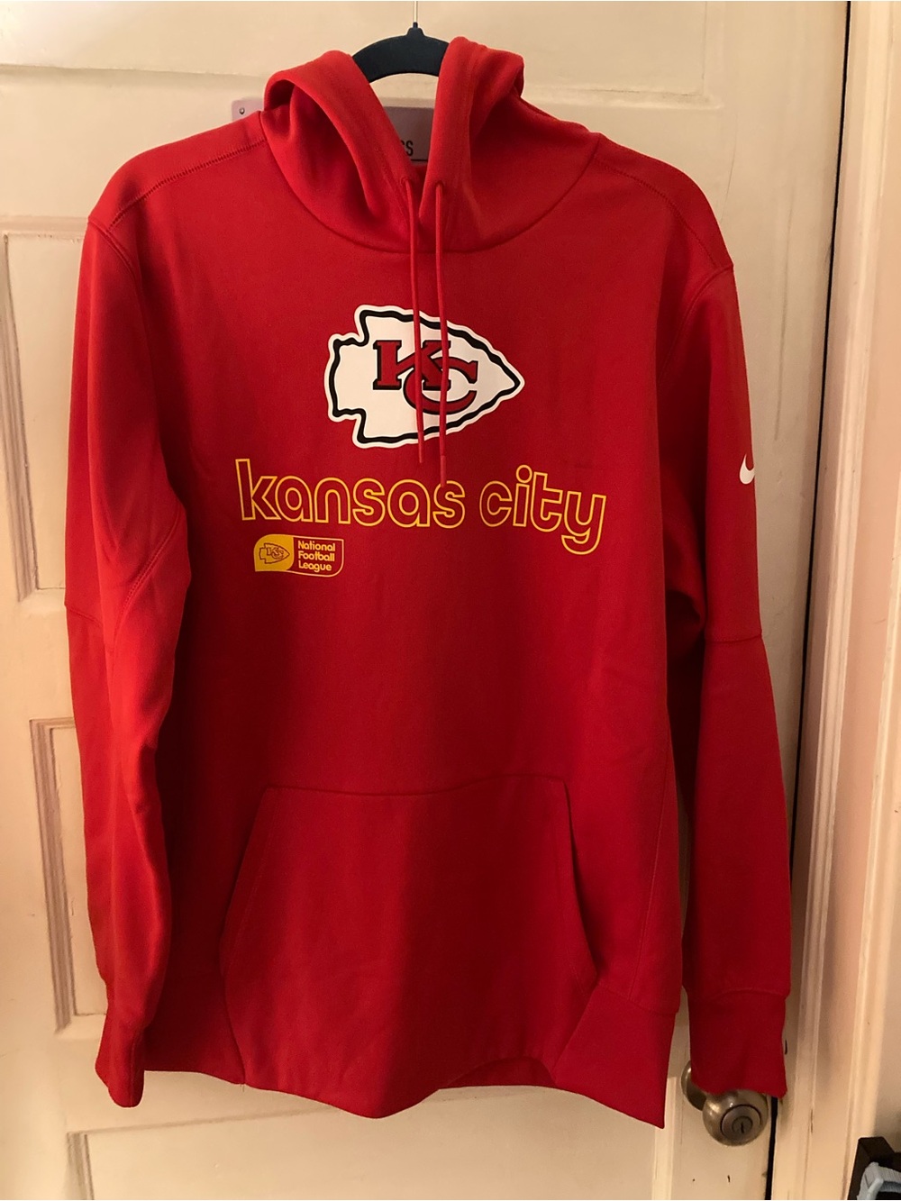 Nike Kansas City Chiefs Red Hoodie with Logo